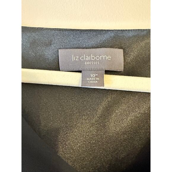 VTG Y2K Sleeveless Cowl Neck Black Ruffle Drop Waist Dark Fairy Whimsigoth Sz 10 - Picture 4 of 8